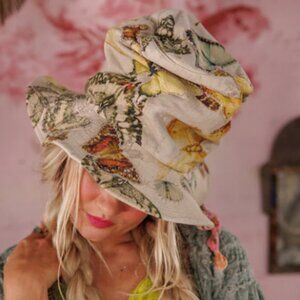 Magnolia Pearl Butterfly Applique Hat #011 NWT